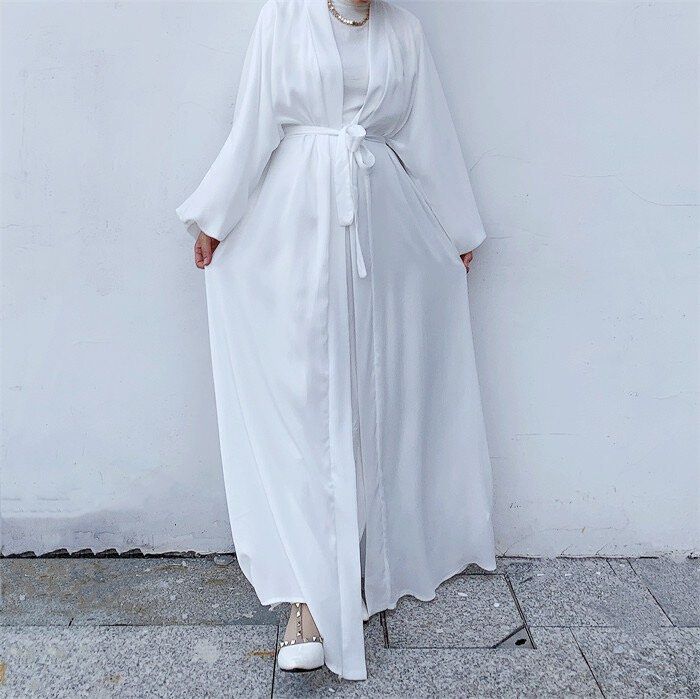 White abaya dress outlet