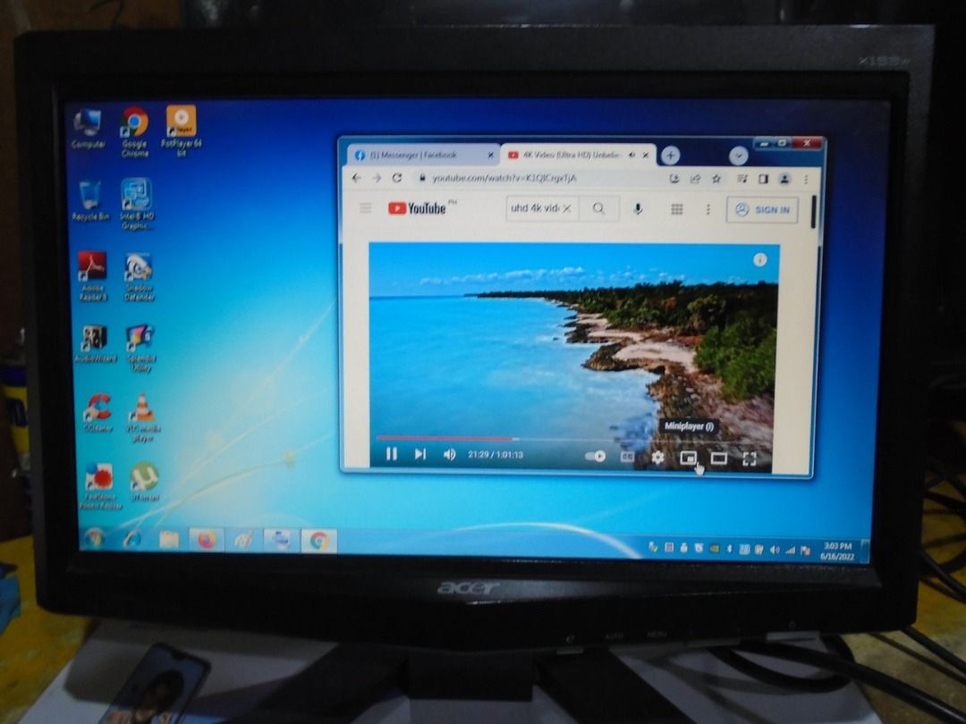 ACER MONITOR WIDE 15 INCH X153W, Computers & Tech, Parts & Accessories ...