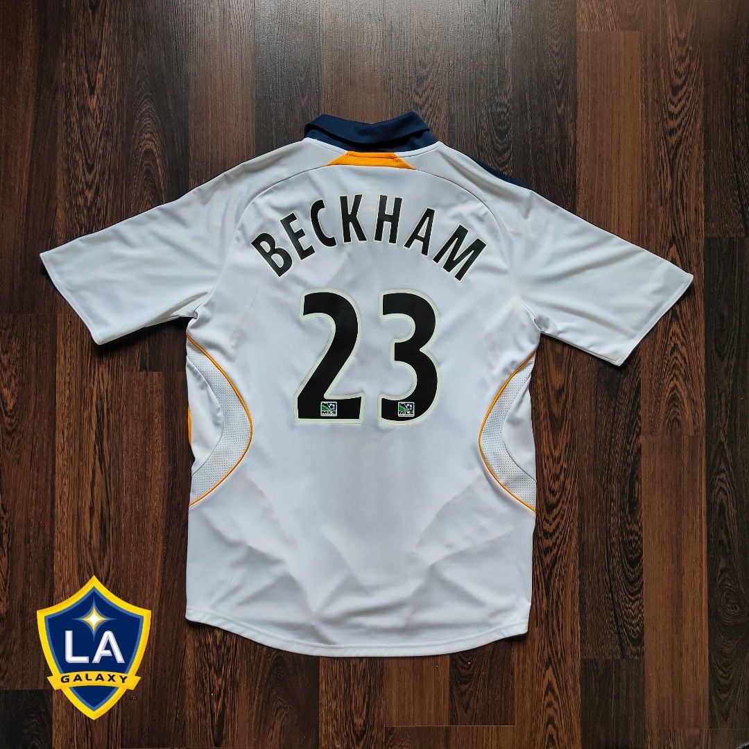 2007-08 LA Galaxy L/S away jersey (#23 BECKHAM) - XXL