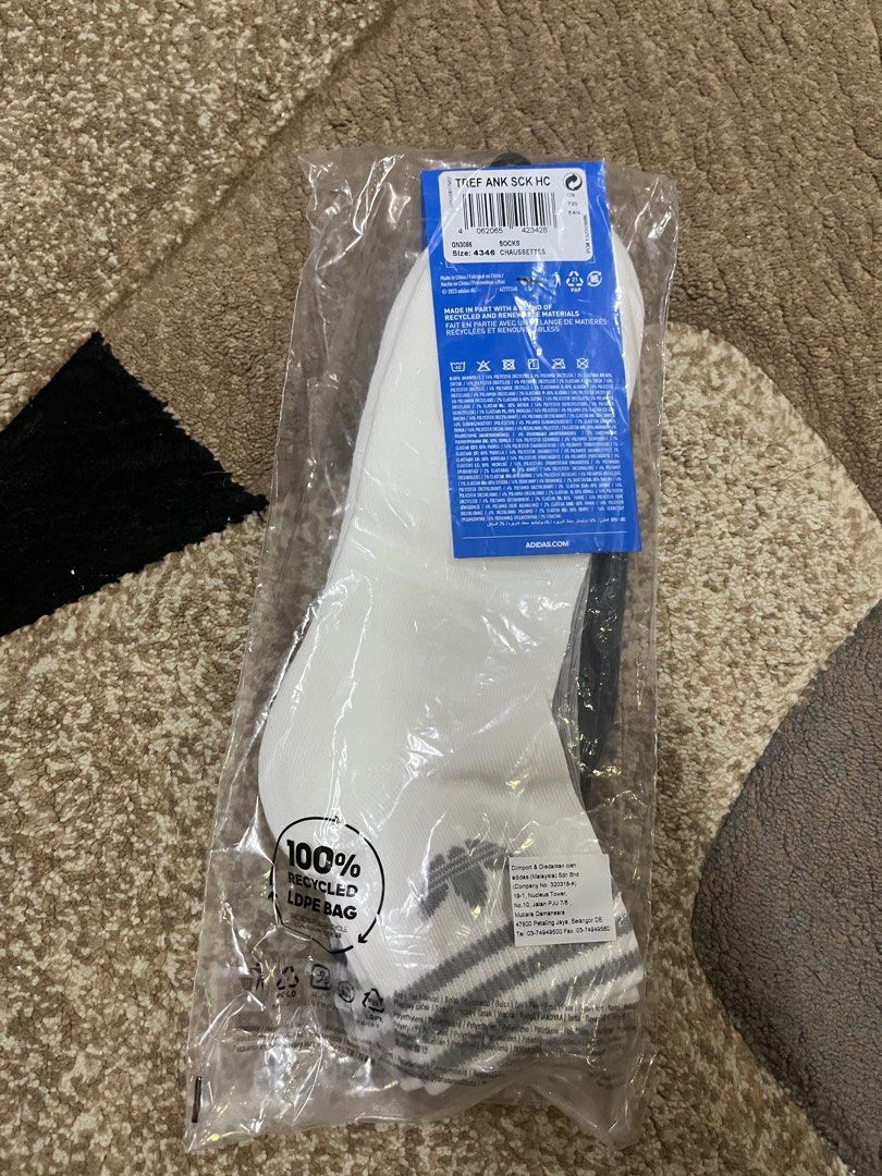 Adidas socks size 4346 sales