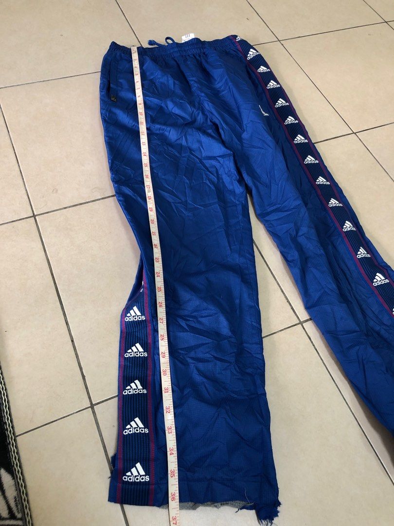 adidas side tape tracksuit, Men's Fashion, Bottoms, Trousers on Carousell