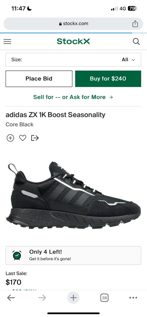 Adidas ZX 1K boost Men s Fashion Footwear Sneakers on Carousell