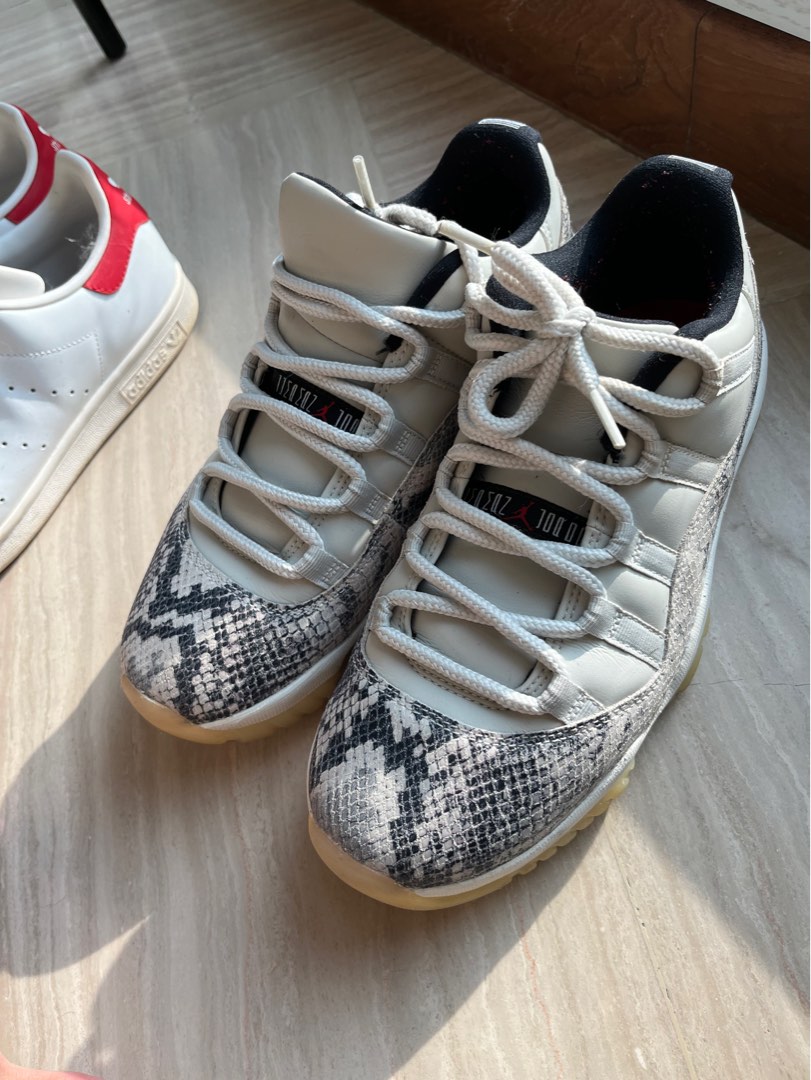 Air Jordan 11 Low Light Bone Snakeskin Men s Fashion Footwear