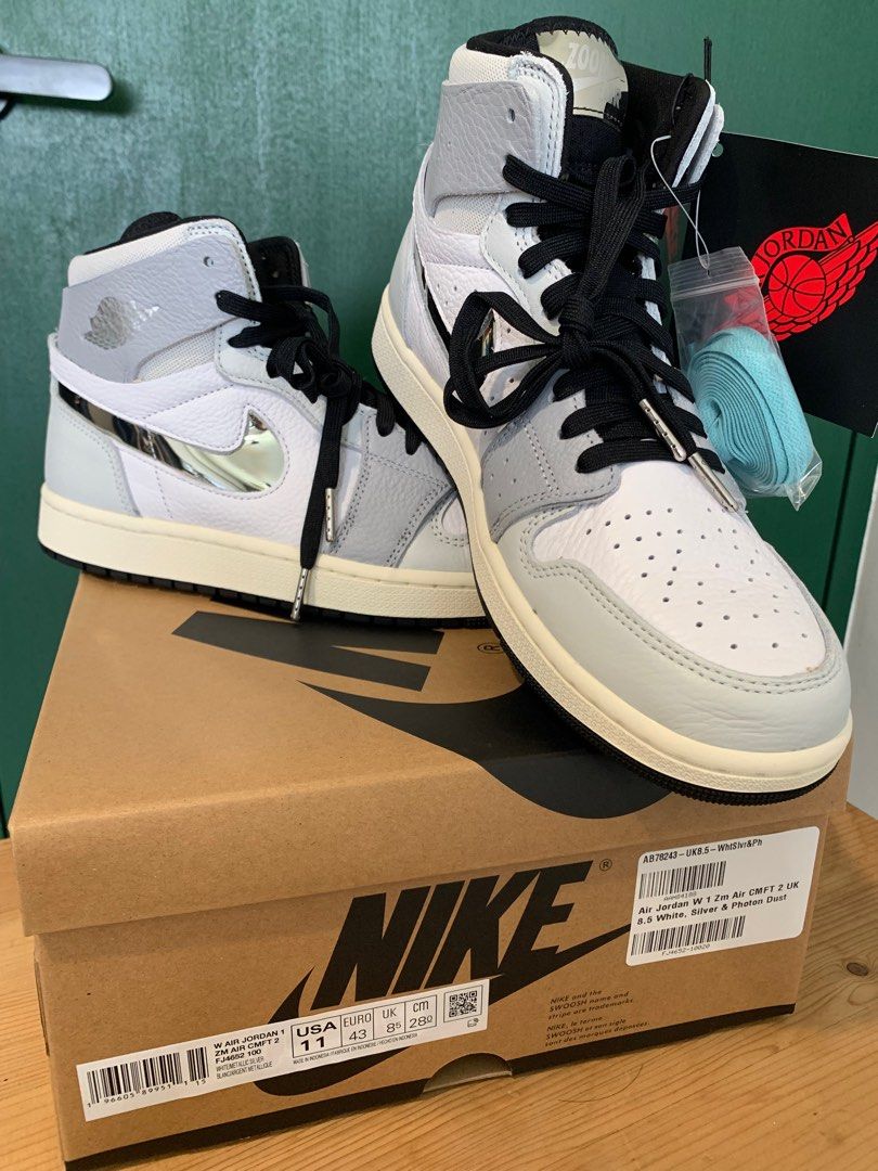Limited Air Jordan W 1 Zoom Air CMFT 2 White Silver Photon
