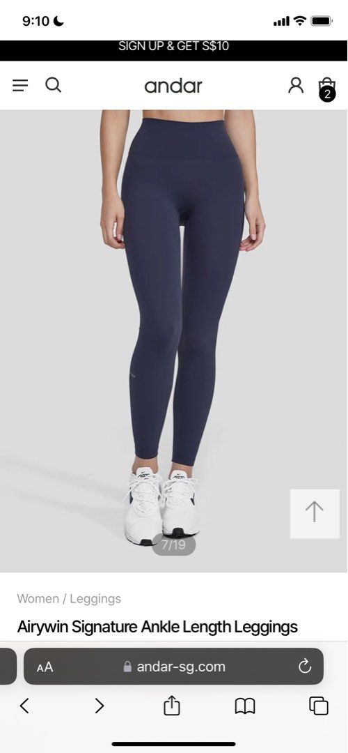 Airywin Signature Ankle Length Leggings, Women's Fashion, Activewear on  Carousell