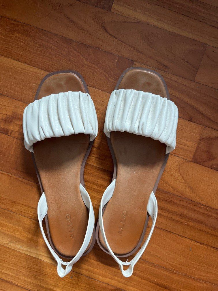 Aldo new arrivals white slippers
