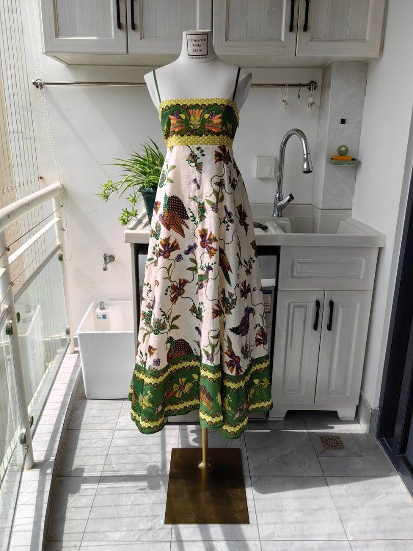 Alemais Birdie Linen Midi Dress, Women's Fashion, Dresses & Sets, Dresses  on Carousell