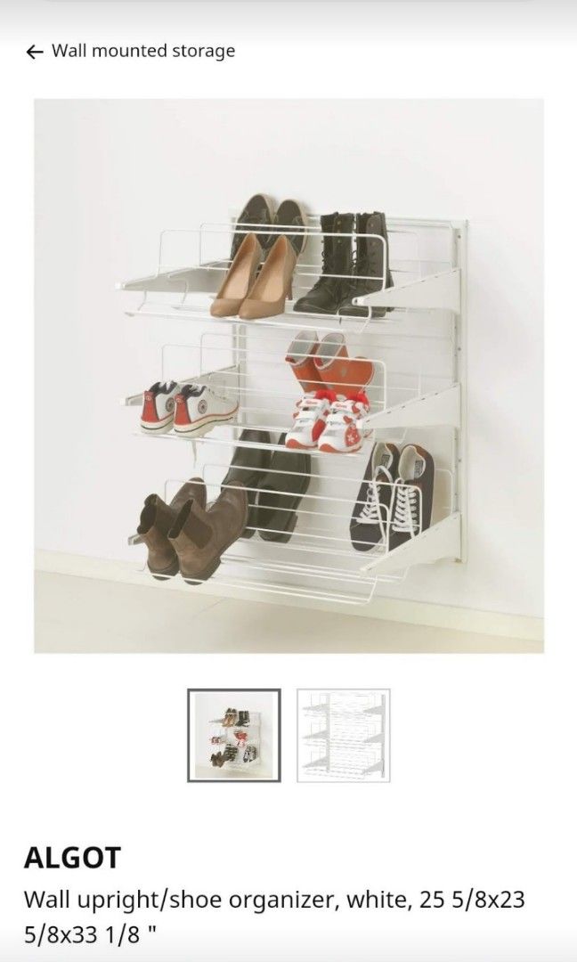 ALGOT shoes shalves. Carousell