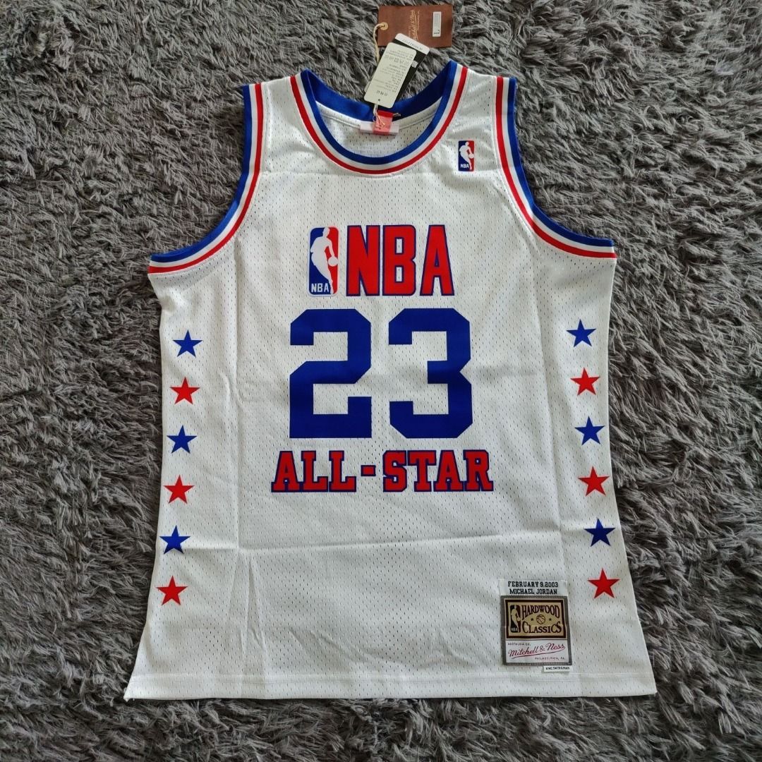 Michael jordan mitchell and online ness all star jersey
