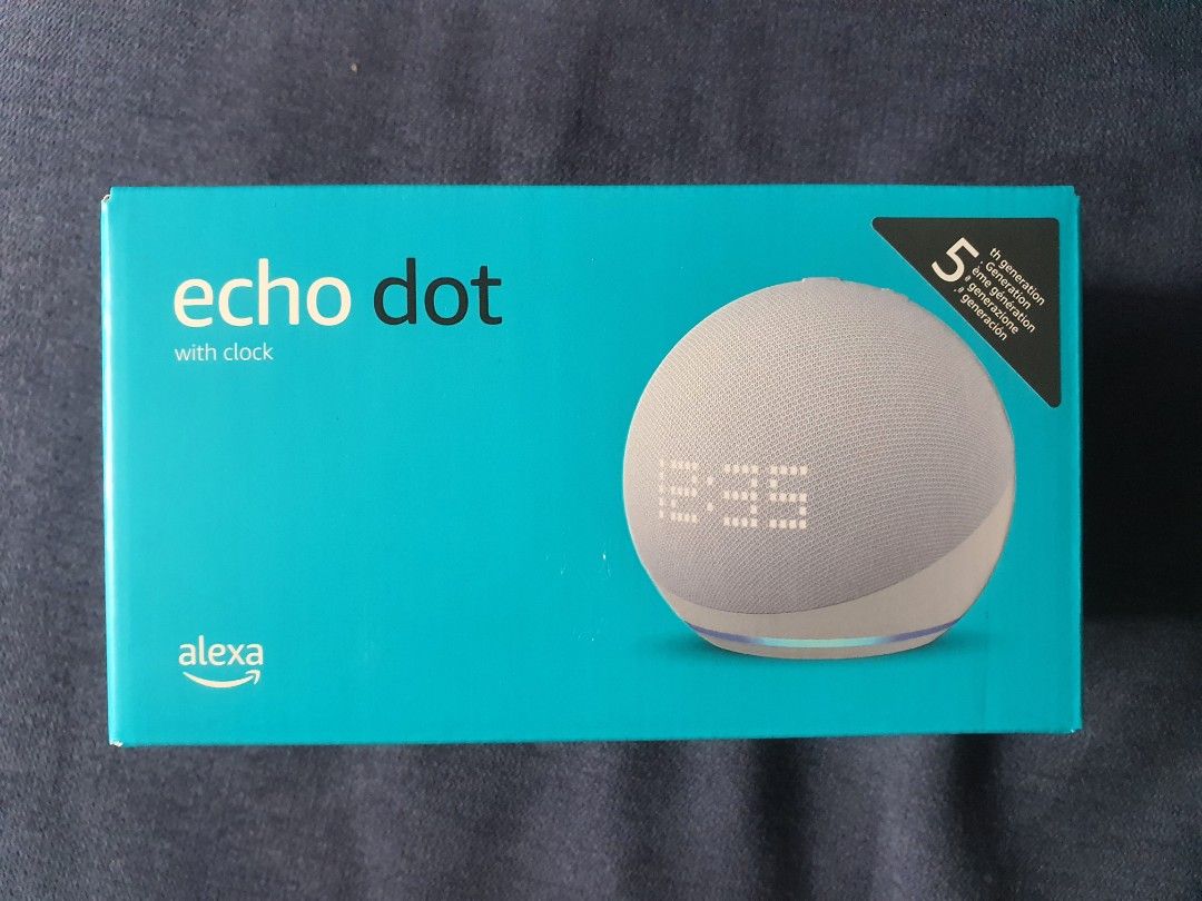 Amazon Echo Dot Clock (5th gen), Audio, Soundbars, Speakers