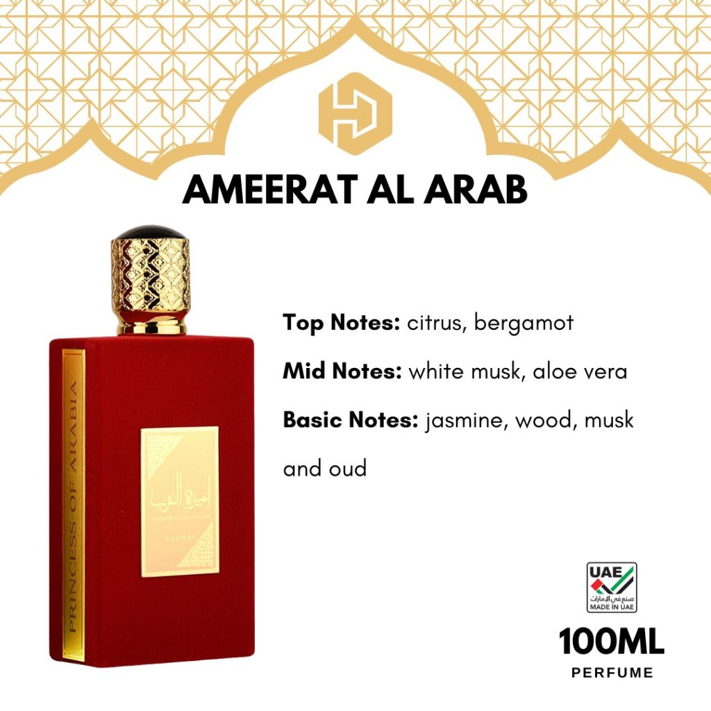 Ameerat Al Arab| Prive Rose Viral Arabic Perfume EDP 100ml Asdaaf ...
