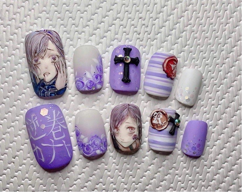 Nail art | Nails, Anime nails, Nail art