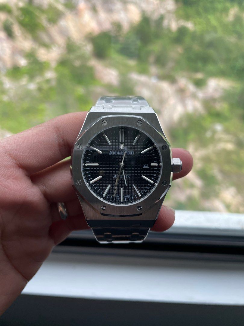 AP Diver Black Dial Stainless Steel Bracelet Men s Fashion