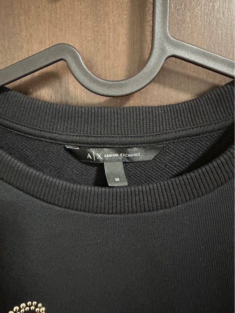 Armani Exchange Pullover In Black M Women s Fashion Coats