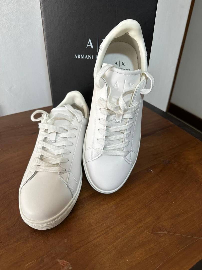 White sneakers armani cheap