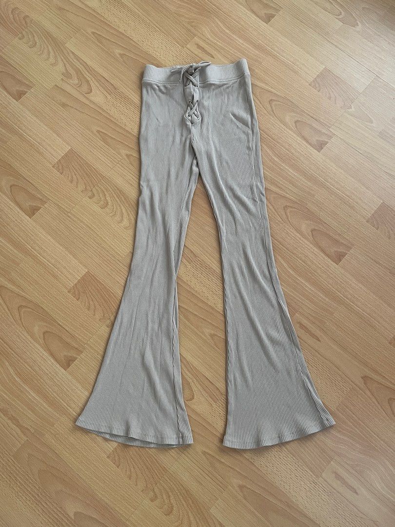 Slit Side Flared Trousers - 3 Colours - Just $3