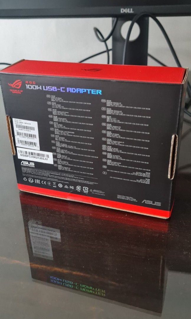 ASUS ROG 100W USB-C Adapter, Computers & Tech, Parts & Accessories ...