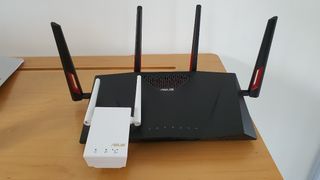 ASUS RT-AC88U and RP-AC55 (together)