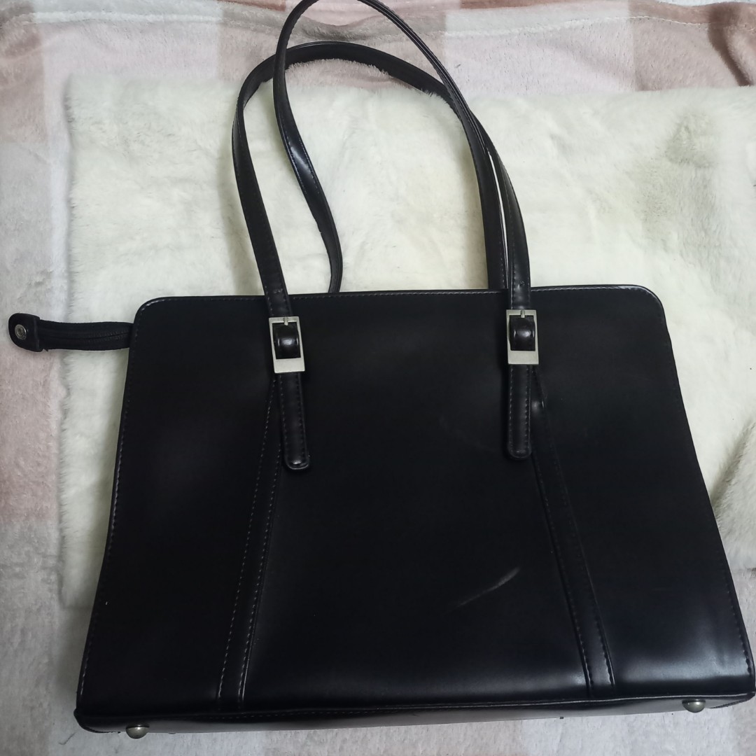 Atelier Sab Big black office shoulder bags/briefcase, Women's Fashion ...