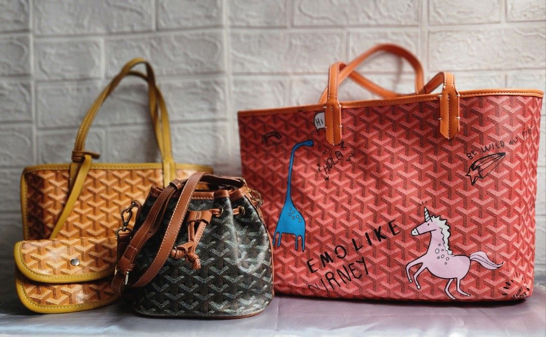 Emo Korea Inspired by Goyard, Women's Fashion, Bags & Wallets, Tote Bags on  Carousell