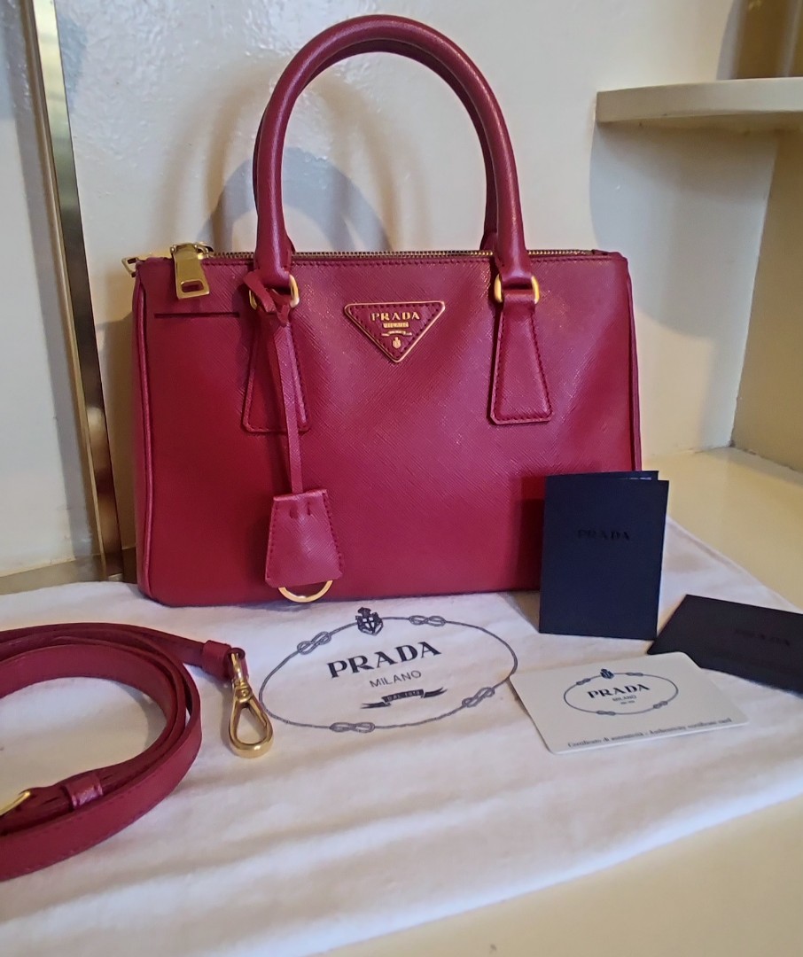 Sold Prada Saffiano Alma 30 cm, pink, beautiful condition, no straps.