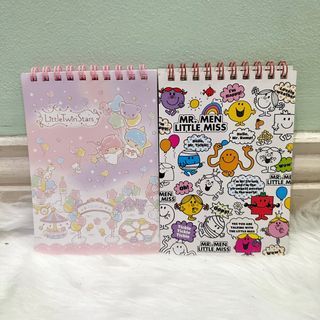 [Authentic] Sanrio Little Twins Star & Little Miss Mr Men Notebook