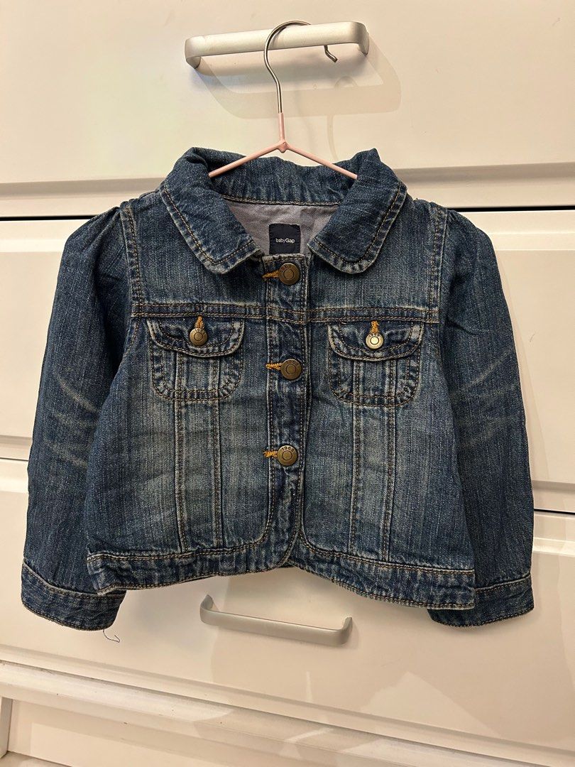 gap Denim Jacket Babies Kids Babies Kids Fashion on Carousell
