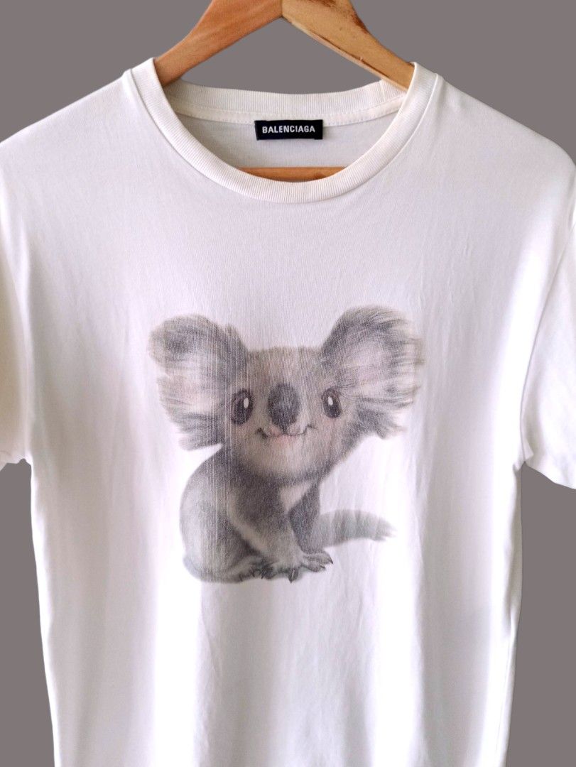 BALENCIAGA Italy Rare Koala Shirt Men s Fashion Tops Sets Tshirts Polo Shirts on Carousell