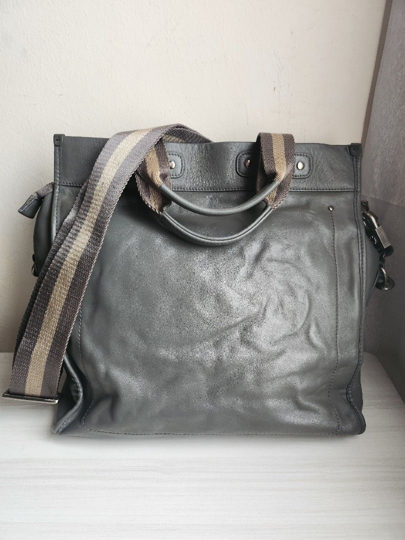 SALE Bally leather messenger bag