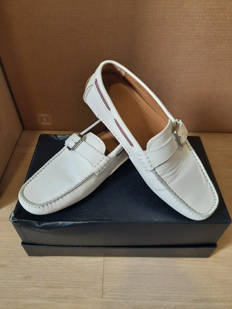Bally white loafers 2025