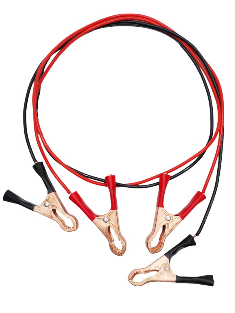 BATTERY CLAMP to BATTERY CLAMP 30A, 16 SILICONE WIRE, BEST FOR LIGHT