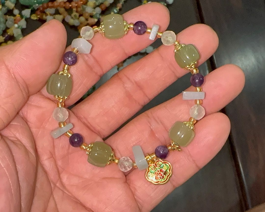 Genuine sales stone bracelets
