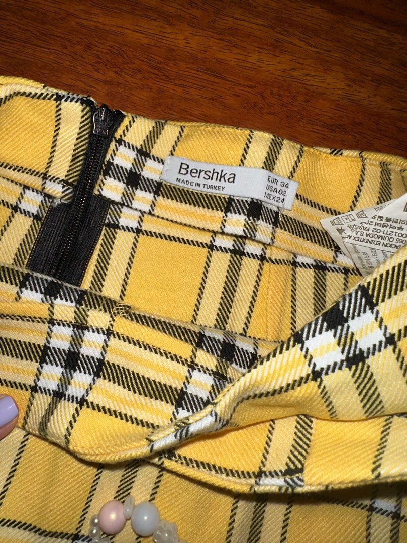 Yellow skirt bershka on sale