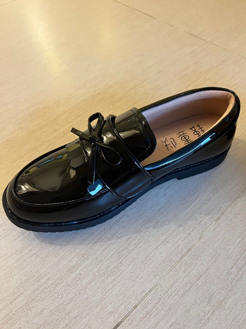 Black Patent Loafers Girls Women s Fashion Footwear Loafers on