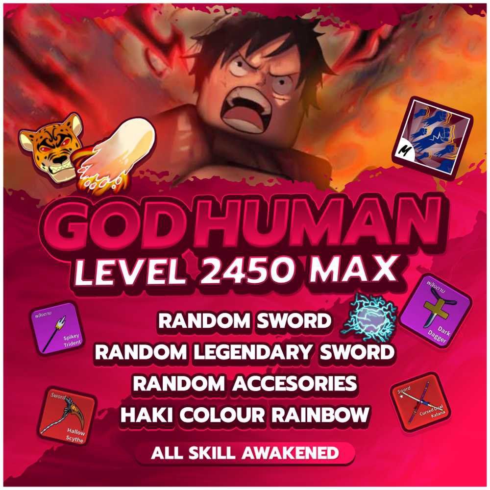 32# Account Blox Fruit - Level MAX - Godhuman - Mythical Sword - iGV