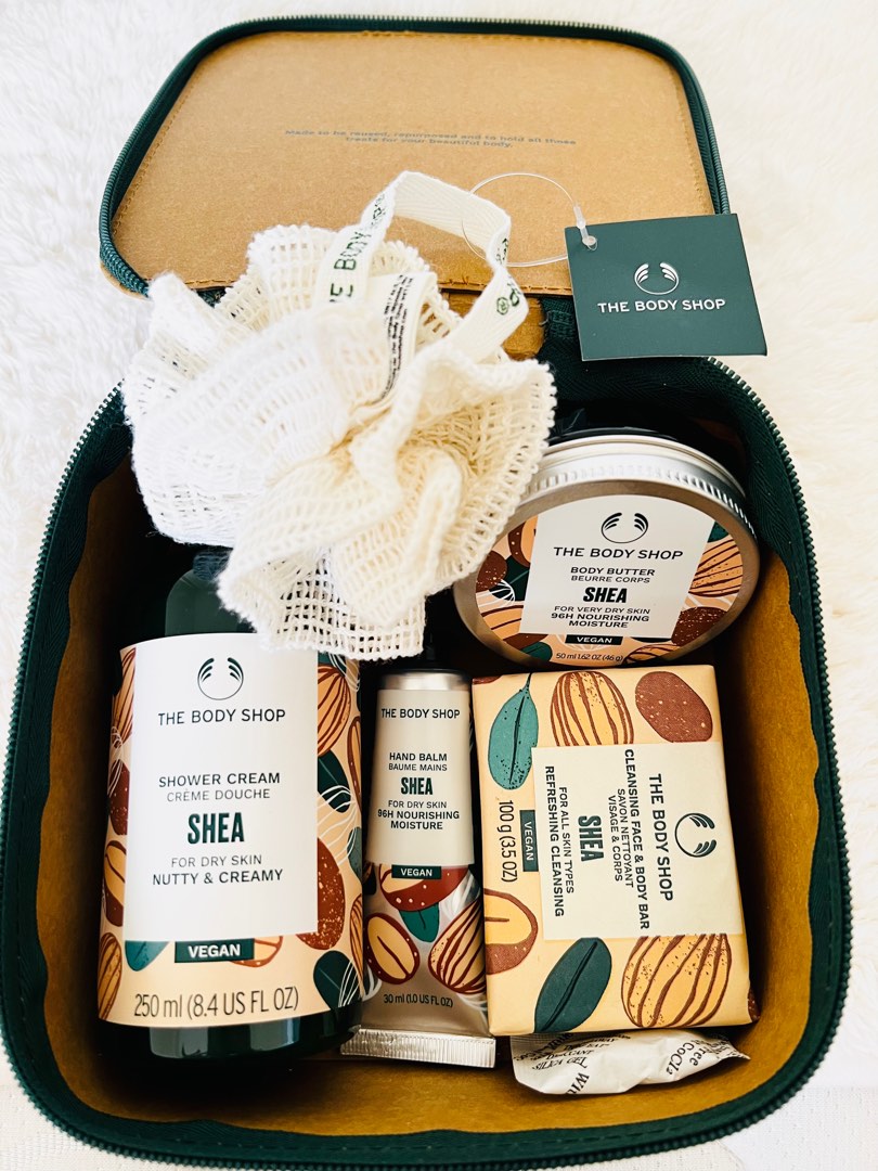 Body Shop Lather & Slather Shea Gift Set, Beauty & Personal Care, Bath
