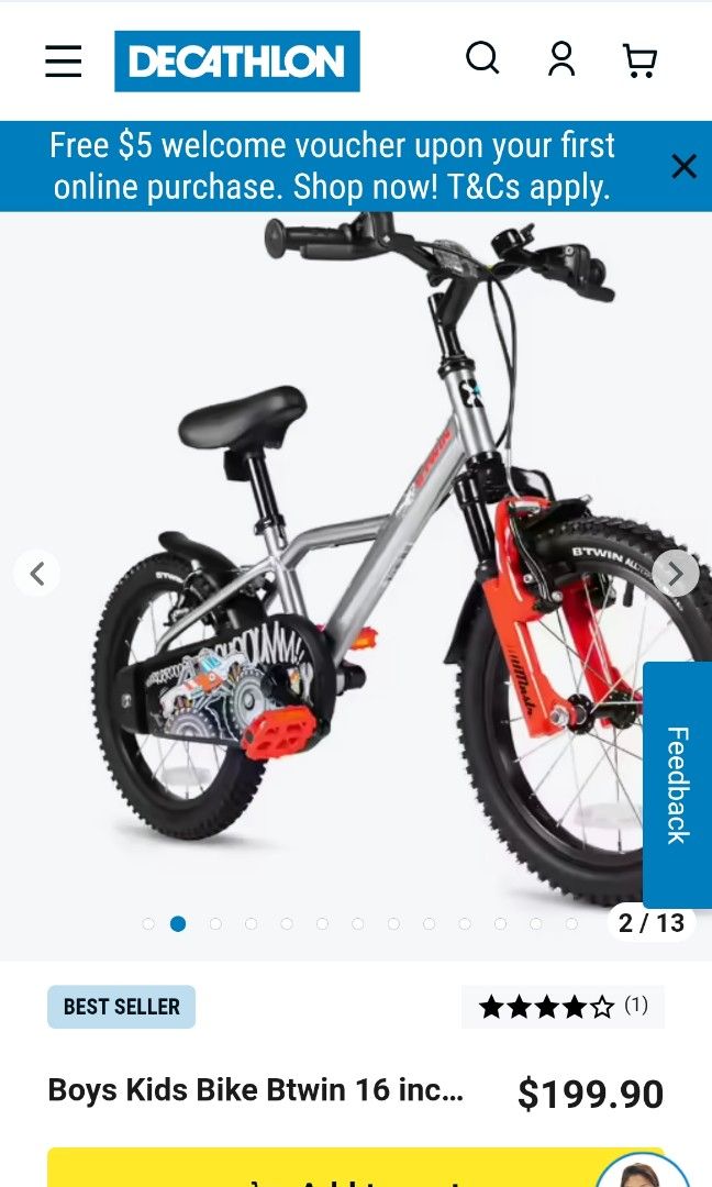 Btwin monster truck 16 cheap