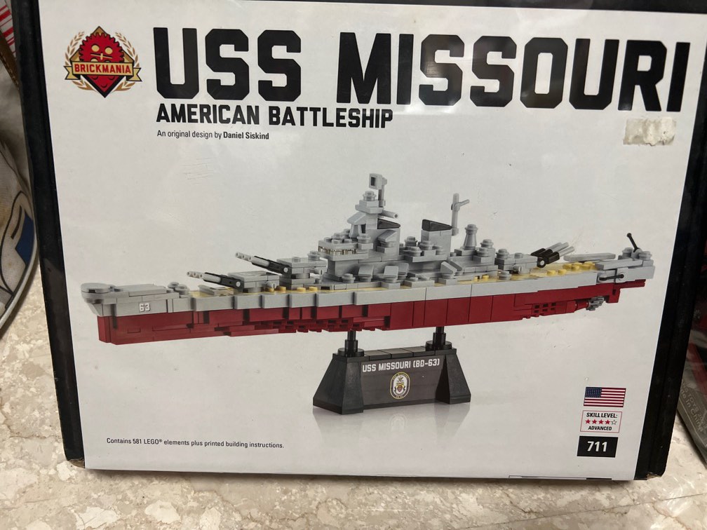 Brickmania USS Missouri battleship new in shrink wrap