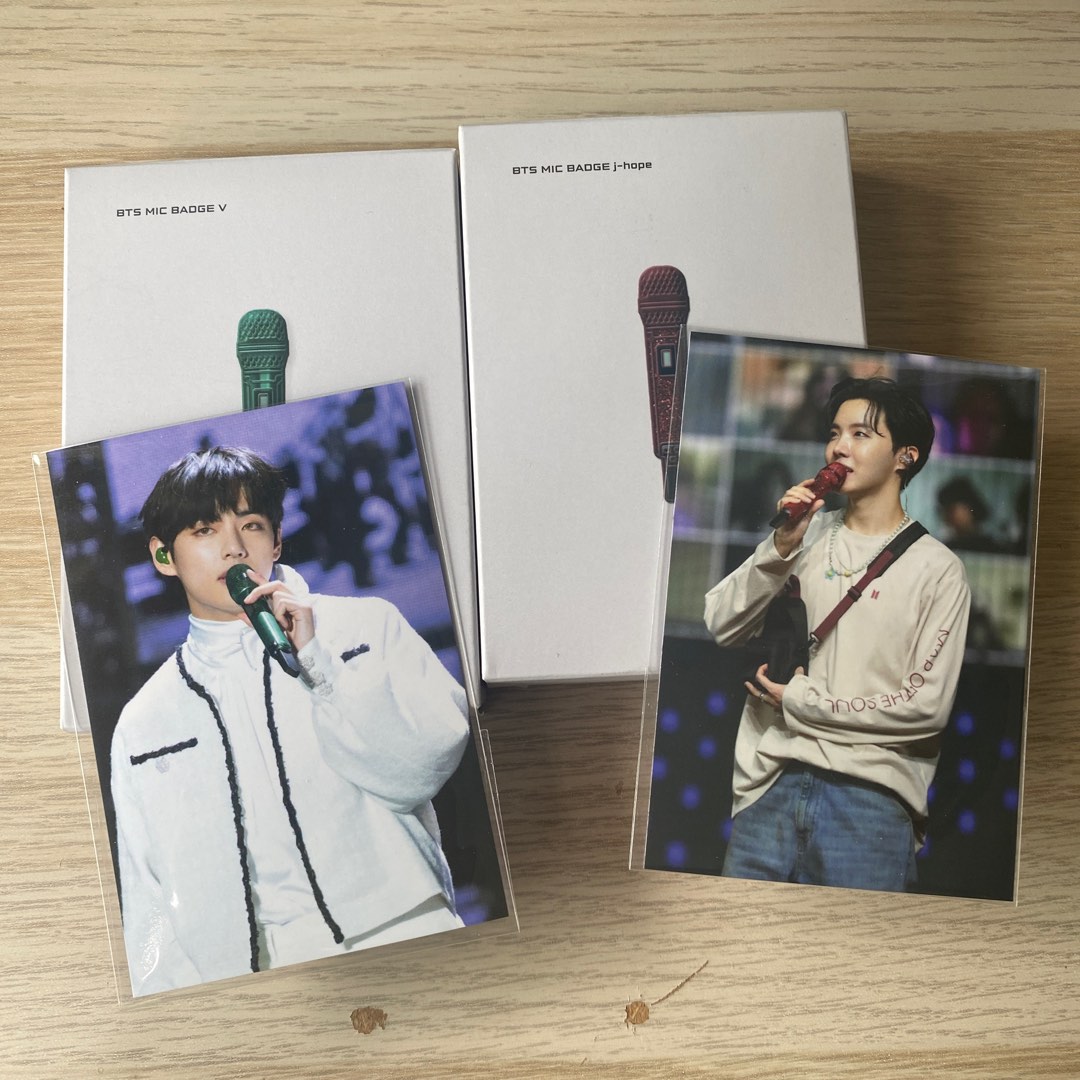 出BTS Hybe Insight Mic Badge, 興趣及遊戲, 收藏品及紀念品, 韓流 Carousell