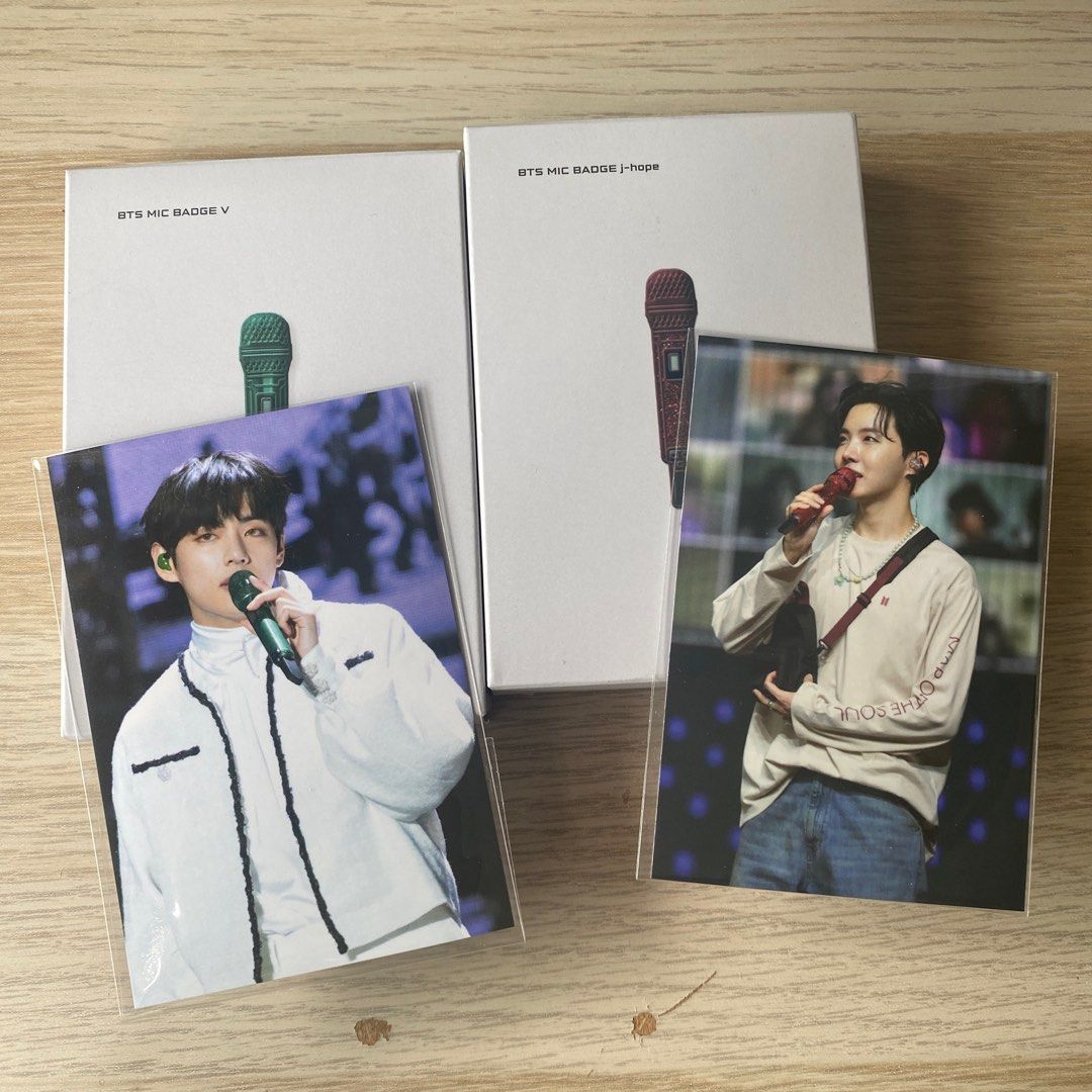 出BTS Hybe Insight Mic Badge, 興趣及遊戲, 收藏品及紀念品, 韓流 Carousell