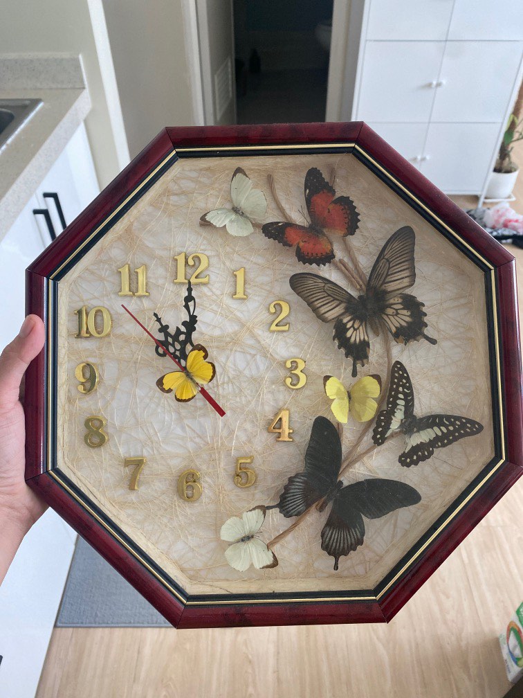 Butterfly Clock from Marinduque on Carousell