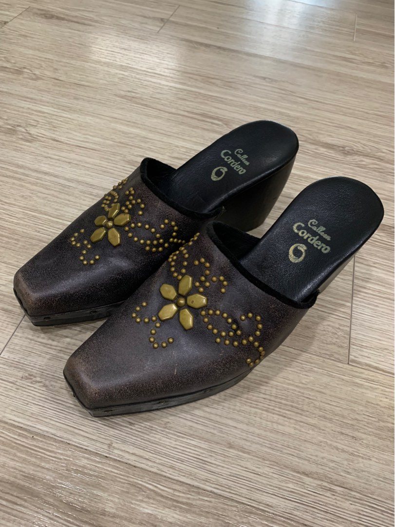 Calleen Cordero Leather Mules, Women's Fashion, Footwear, Wedges on  Carousell