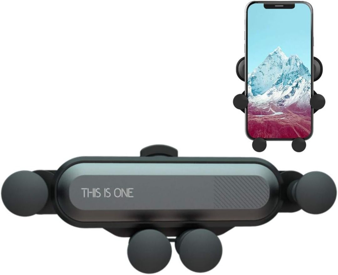 Car iPhone Holder, Gravity Universal Air Vent iPhone Mount Stable Car  Cradle Mount Adjustable for iPhone X/ 8/7/ 6s/ Plus, Galaxy S9/S8/S7 Edge,  Note 8/5/ 4, LG/ G6/ V20, Nexus (Black), Mobile