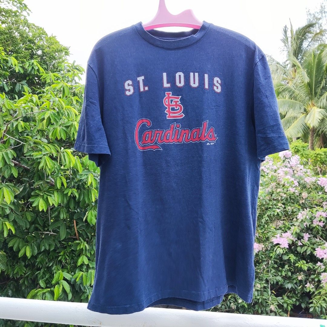 Majestic, Shirts, Mens Medium St Louis Cardinals Tshirt Blue Like New
