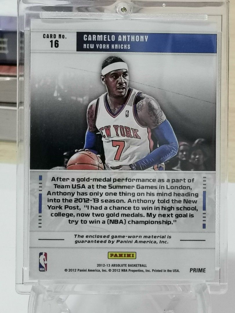 Carmelo anthony jersey number online