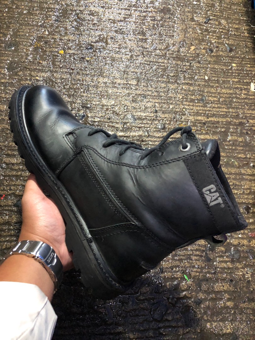 Caterpillar Swingshift Waterproof Mens Boots 42 Eur Men s Fashion Footwear Boots on Carousell