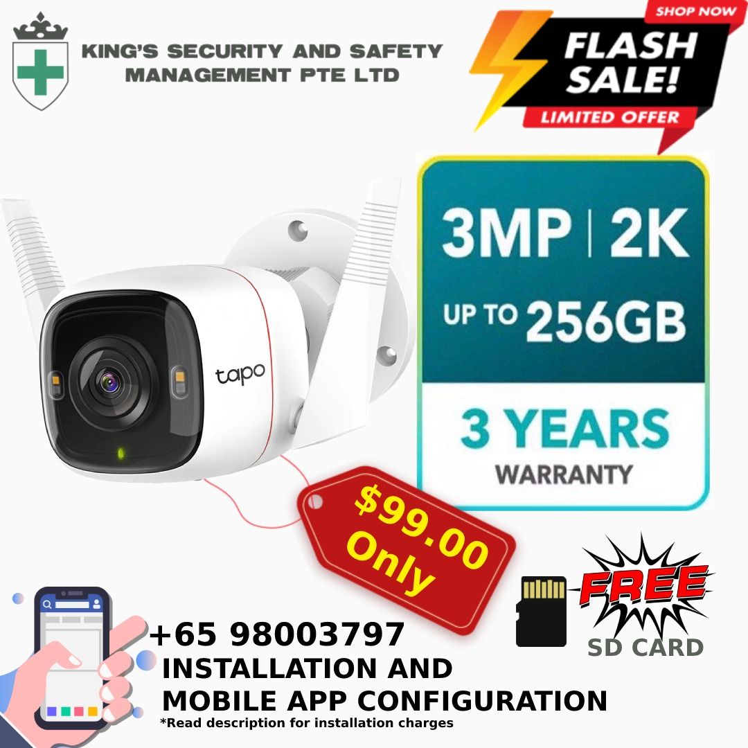 CCTV Bullet Outdoor Wi Fi CCTV Camera Free SD card up to 7 Days