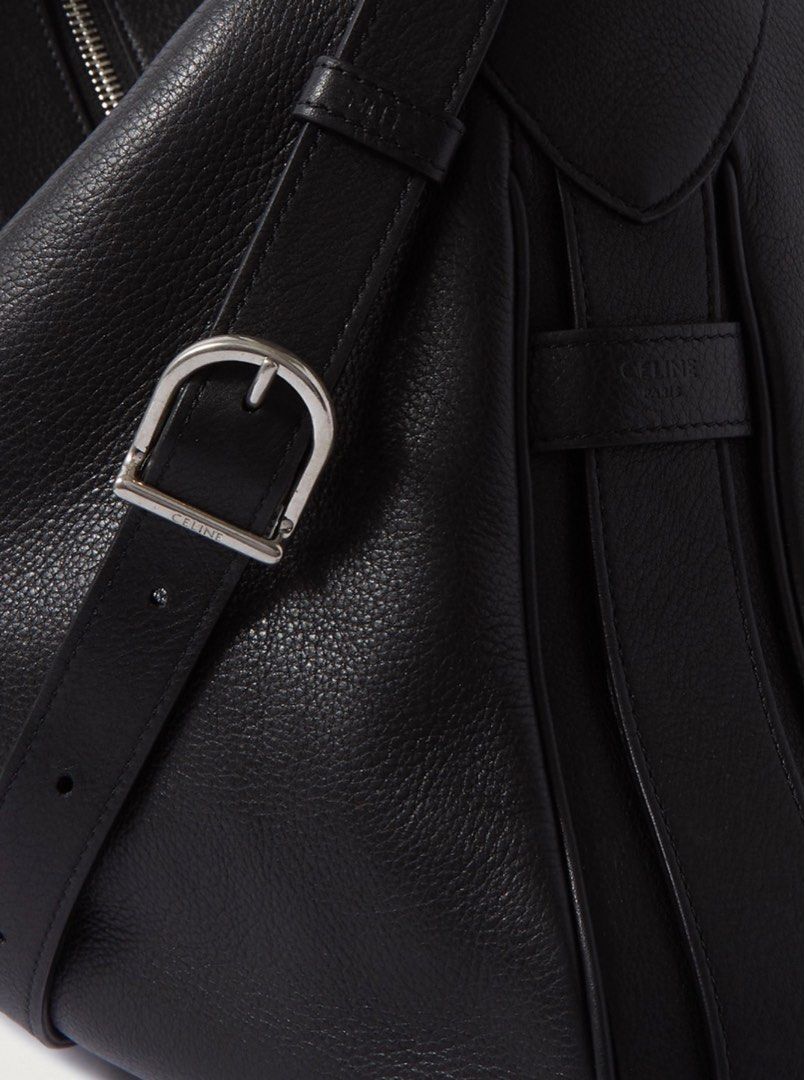 CELINE HOMME Romy Large Full-Grain Leather Messenger Bag for Men