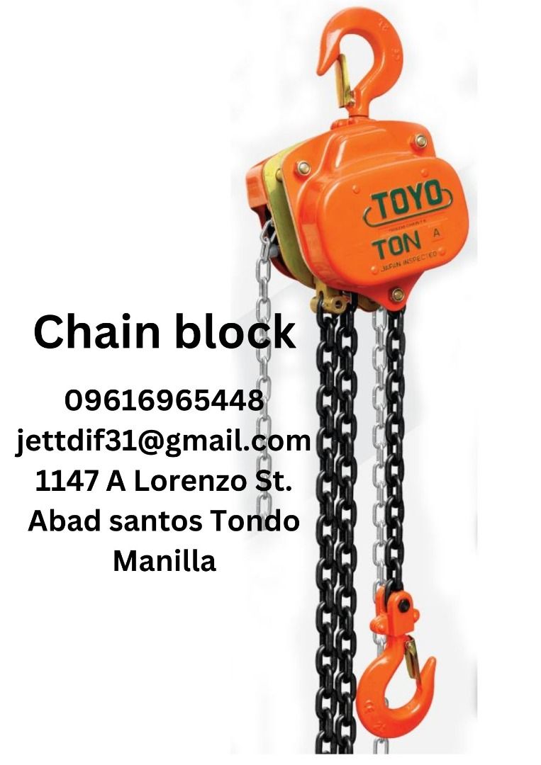 CHAIN BLOCK, Commercial & Industrial, Construction & Building Materials