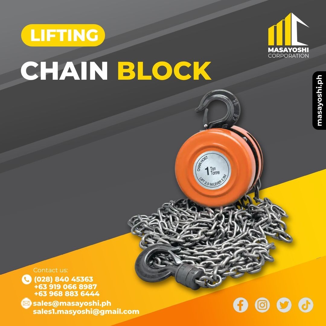 Chain Block Heavy Duty Lifting Industrial Supplies Construction